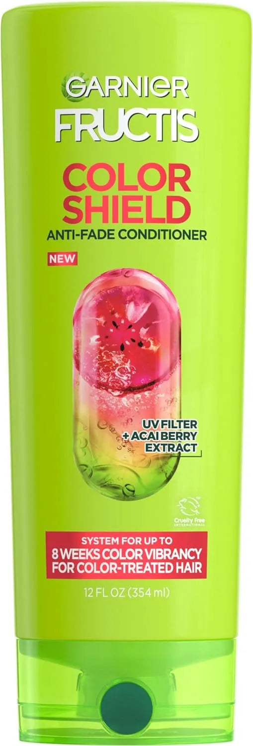 Garnier Fructis Color Shield Anti-Fade Conditioner for Color Treated Hair, 12 Fl Oz, 1 Count (Packaging May Vary)
