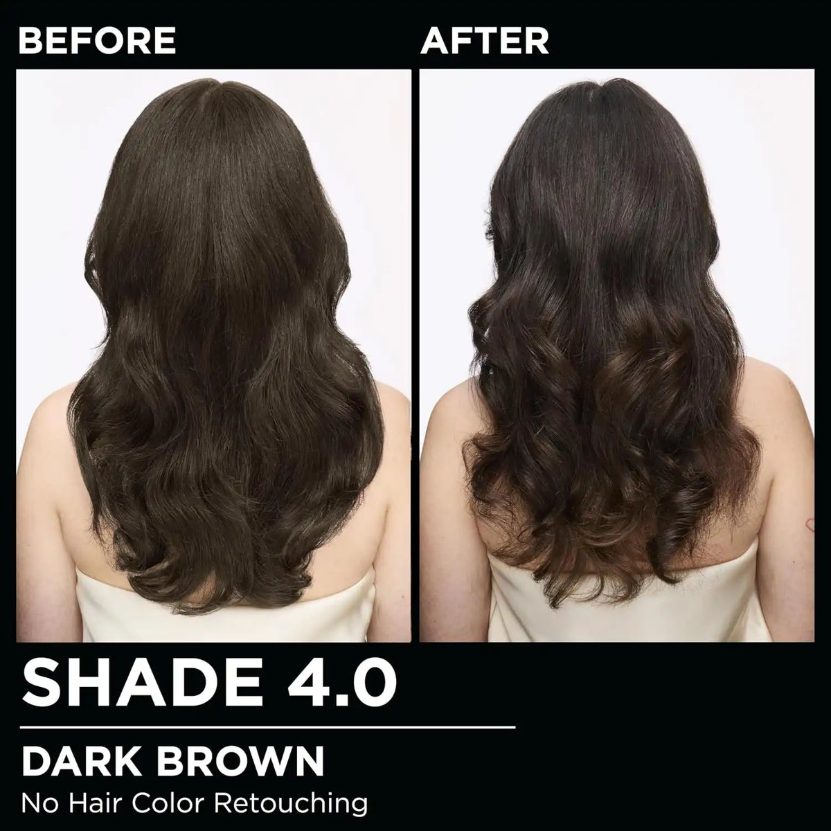 Garnier Olia Hair Color, Ammonia-Free Permanent Hair Dye, Oil-Powered Formula for 100% Gray Coverage and 3x Shinier Hair, Vegan & Cruelty Free, 4.0 Dark Brown, 2 Count