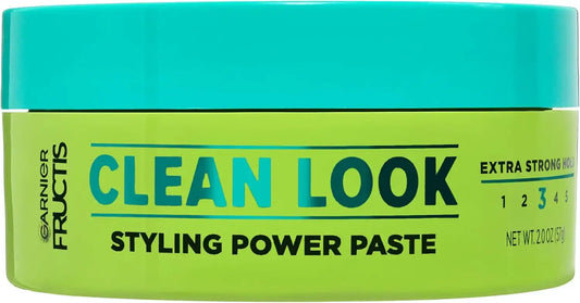 Garnier Fructis Style Pure Clean Finishing Paste for Hair, 2 Ounce Jar, (Packaging May Vary)
