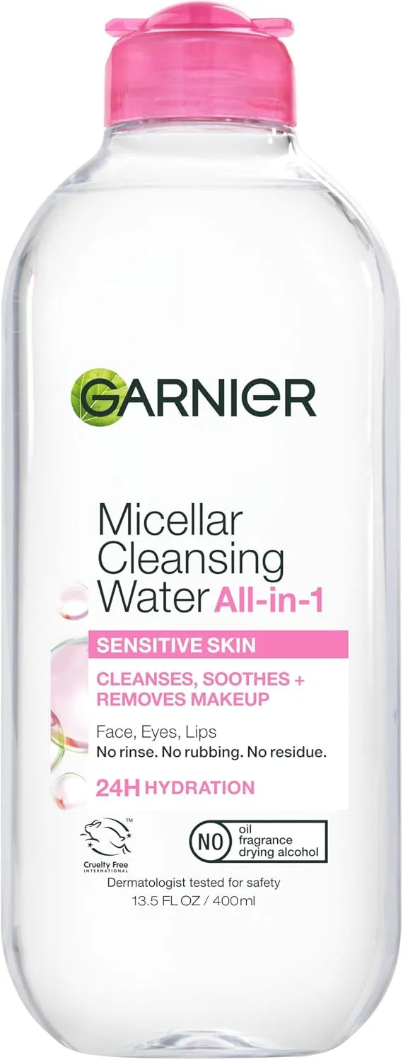 Garnier SkinActive Micellar Cleansing Water, For All Skin Types, 13.5 fl. oz.