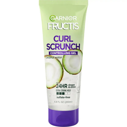 Garnier Fructis Style Scrunch Controlling Gel, Curl, 6.8 Fl Oz