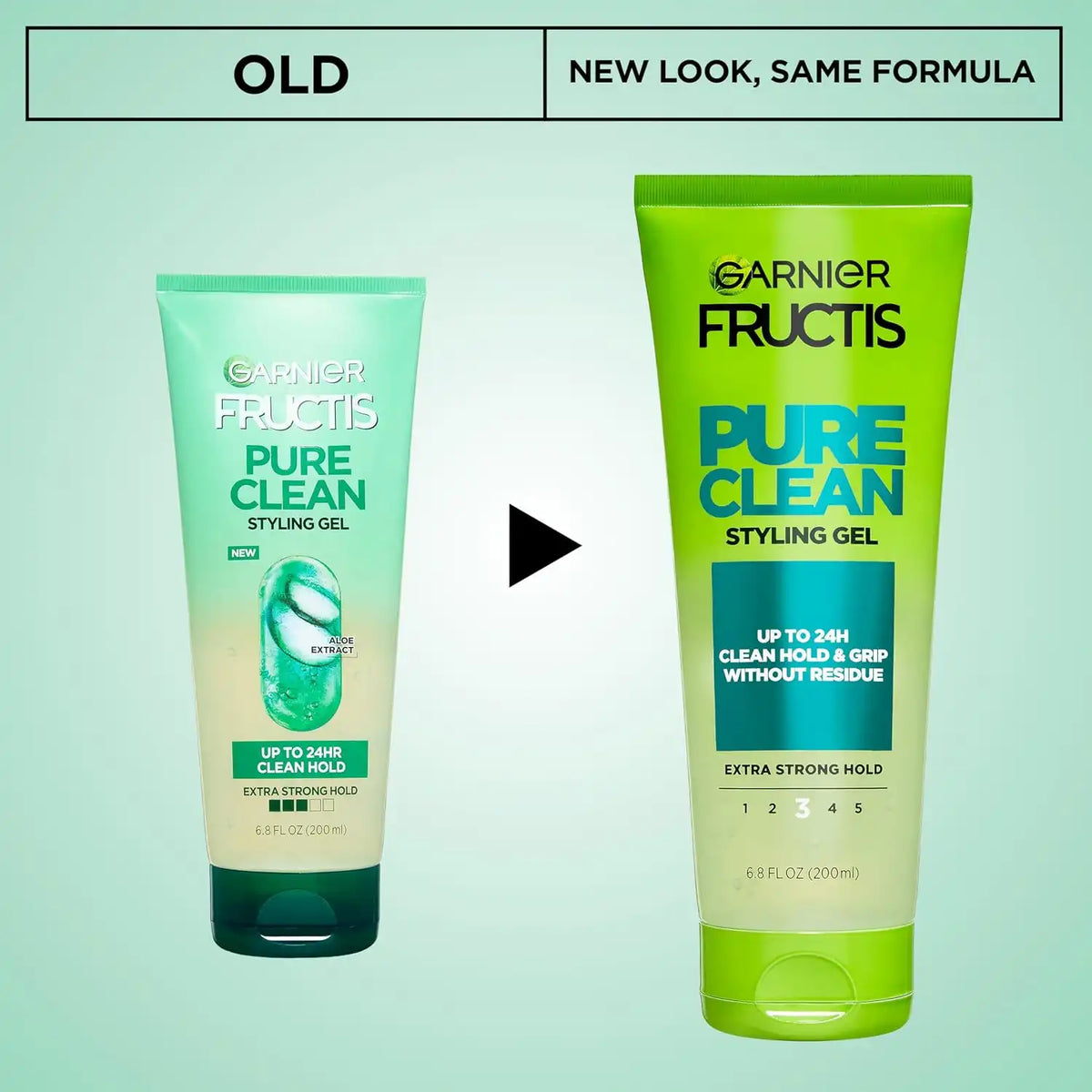Garnier Fructis Style Pure Clean Styling Gel, 6.8 Ounces