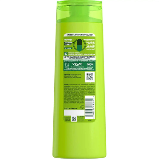 Garnier Fructis Color Shield Shampoo, Fortifying Shampoo for Color Treated Hair, Works on All Types and Shades of Hair, Vegan and Paraben Free, 12.5 fl. oz. (Packaging May Vary)