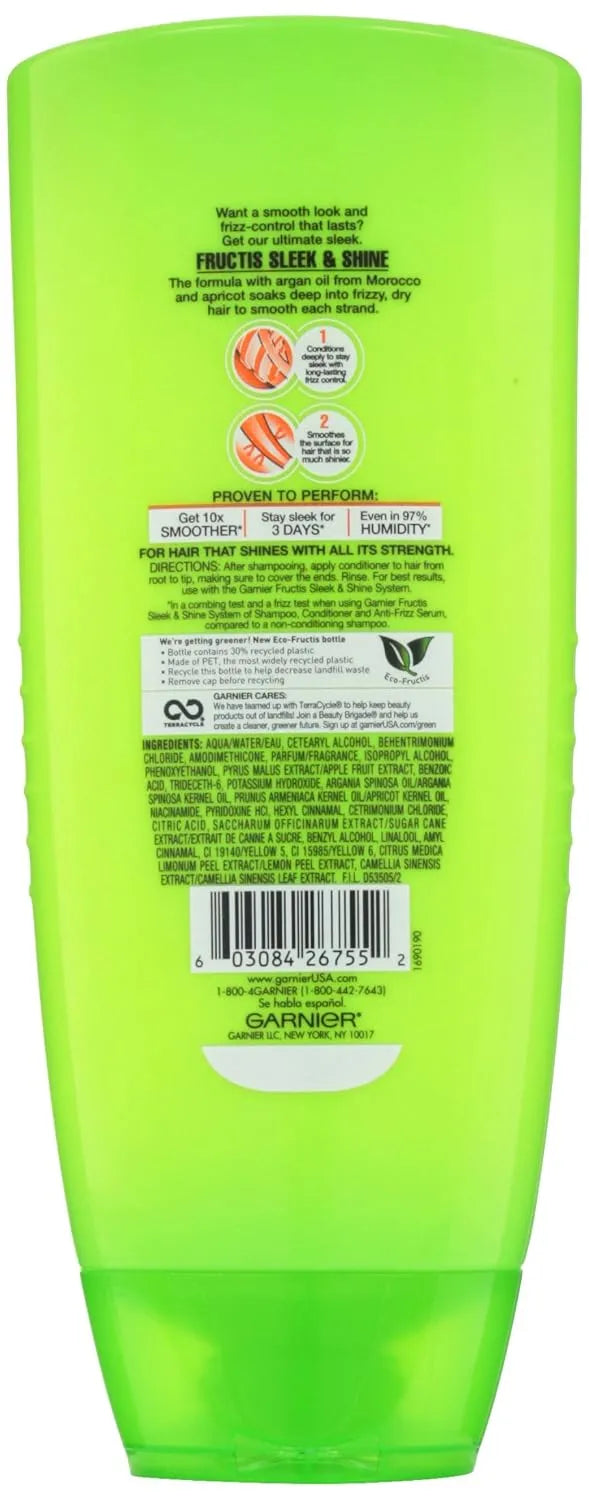 Garnier Fructis Sleek & Shine Conditioner, 25.4 Fluid Ounce