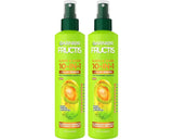 Garnier Fructis Sleek & Shine 10-in-1 Leave In Conditioner Spray for Dry, Frizzy Hair, Heat Protectant Up to 450F with Argan Oil & Plant Keratin, Provides Flyaway and Frizz Control, 8.1 Fl Oz (2 Pack)