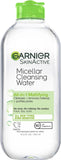 Garnier Micellar Water for Oily Skin, Facial Cleanser & Makeup Remover, Mattifying, For All Skin Types, Vegan, Cruelty Free, 13.5 Fl Oz (400mL), 1 Count