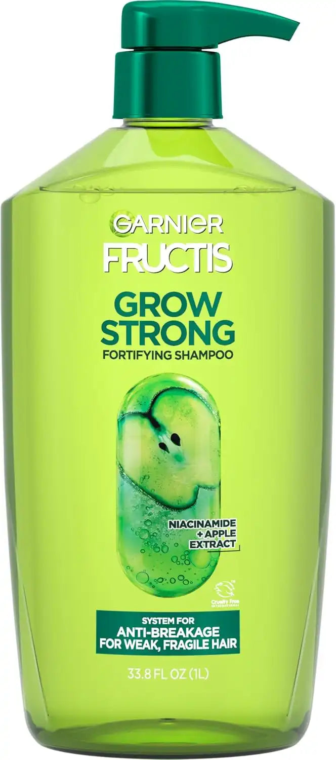 Garnier Fructis Grow Strong Shampoo, 33.8 Fl Oz, 1 Count (Packaging May Vary)