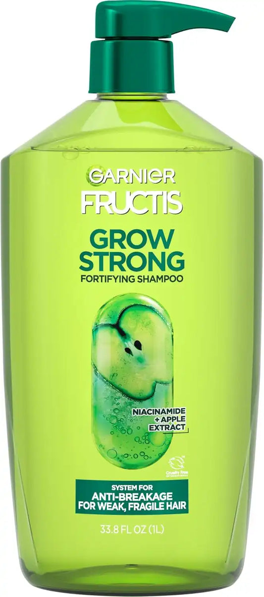 Garnier Fructis Grow Strong Shampoo, 33.8 Fl Oz, 1 Count (Packaging May Vary)