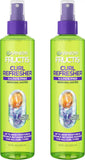 Garnier Fructis Curl Refresher Reviving Water Spray, Sulfate Free, 8.5 Fl Oz, 2 Count (Packaging May Vary)