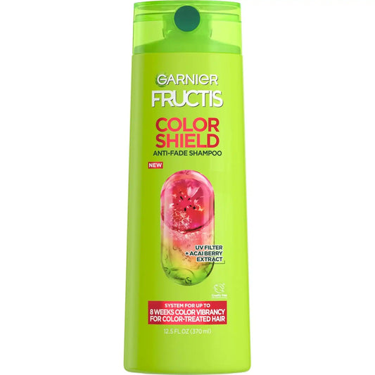 Garnier Fructis Color Shield Shampoo, Fortifying Shampoo for Color Treated Hair, Works on All Types and Shades of Hair, Vegan and Paraben Free, 12.5 fl. oz. (Packaging May Vary)