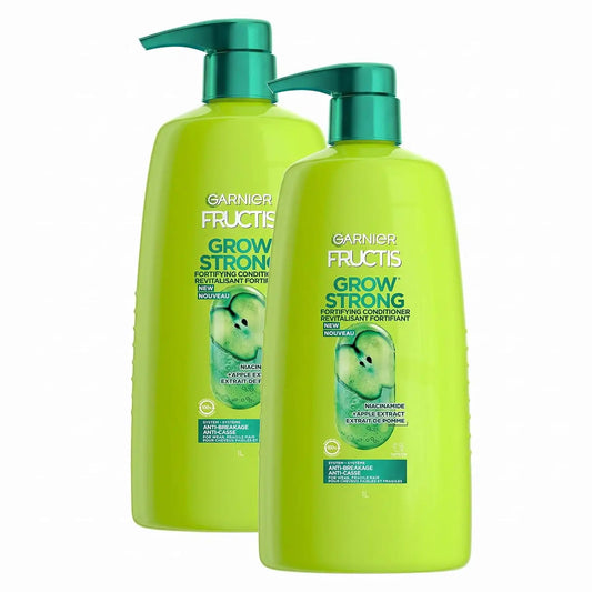 Garnier Fructis Grow Strong Conditioner, 33.8 Fl Oz, 1 Count (Packaging May Vary) (Pack of 2)