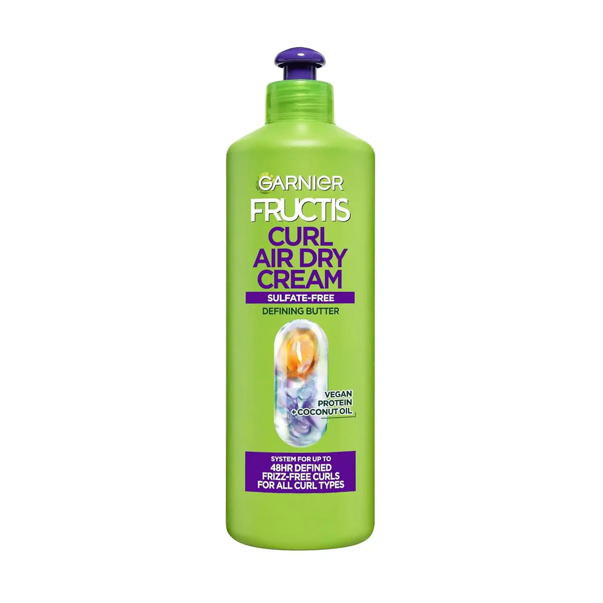 Garnier Fructis Curl Nourish Air Dry Cream Leave In Conditioner, 16.9 Fl Oz