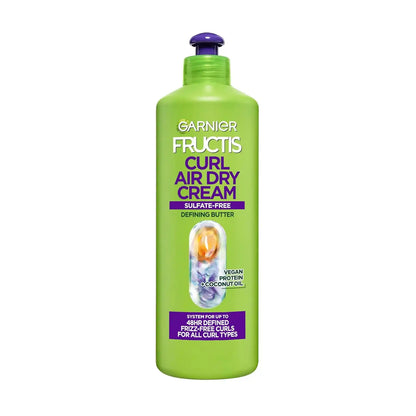 Garnier Fructis Curl Nourish Air Dry Cream Leave In Conditioner, 16.9 Fl Oz