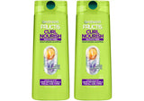 Garnier Fructis Curl Nourish Moisturizing Shampoo for Curly Hair, Plant Protein and Coconut Oil Formula, Up to 48HR of Curl Definition, Sulfate Free & Vegan, 22 Fl Oz, 2 Count (Packaging May Vary)