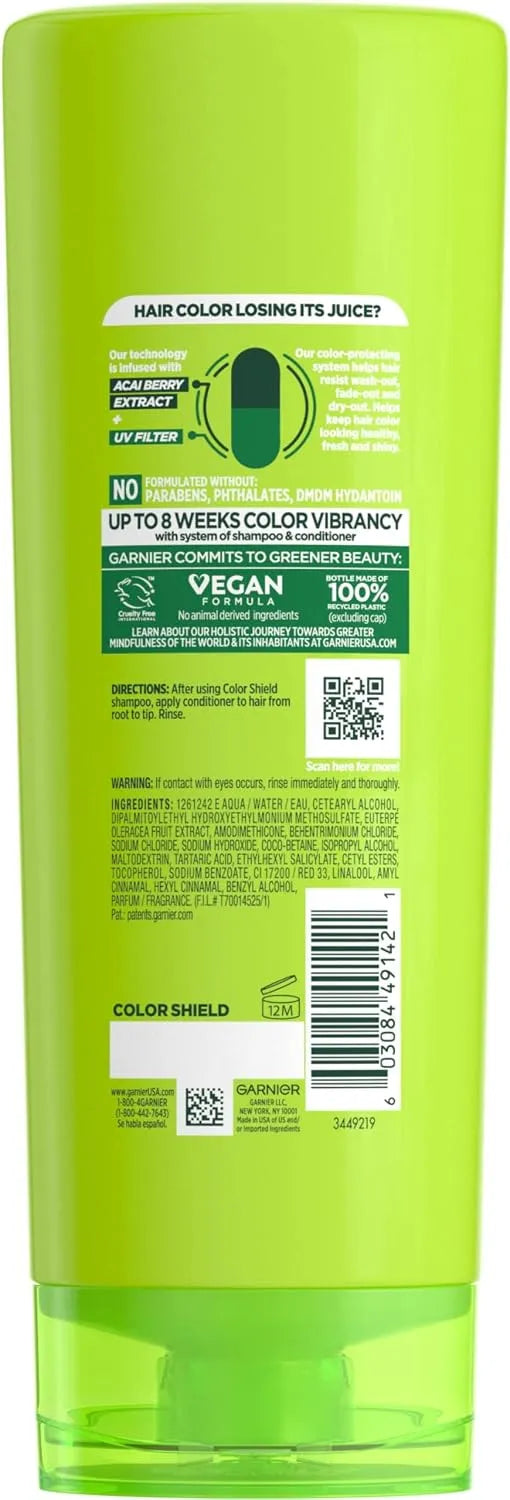 Garnier Fructis Color Shield Anti-Fade Conditioner for Color Treated Hair, 12 Fl Oz, 1 Count (Packaging May Vary)