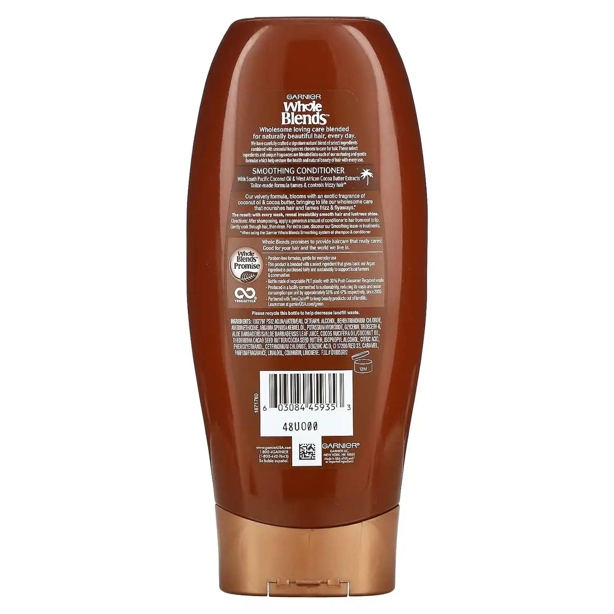 Garnier Whole Blends Condition Coconut Oil 12.5 Ounce (369ml) (3 Pack)