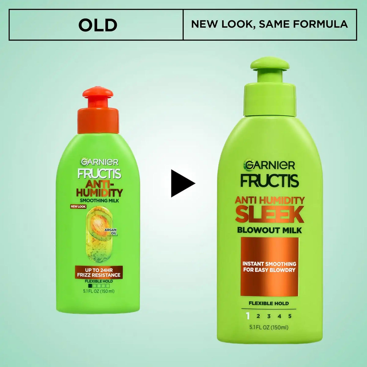 Garnier Hair Care Fructis Style Anti-Humidity Smoothing Milk, 3 Count