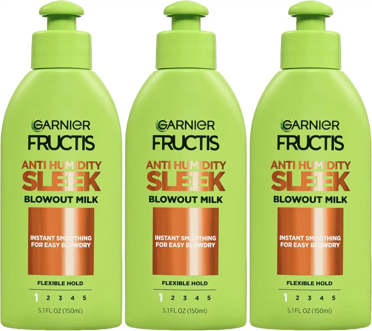 Garnier Hair Care Fructis Style Anti-Humidity Smoothing Milk, 3 Count