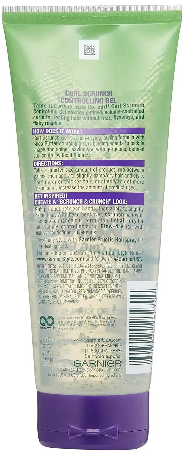 Garnier Fructis Style Scrunch Controlling Gel, Curl, 6.8 Fl Oz