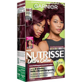 Garnier Nutrisse Ultra Color Hair Color, Permanent Hair Dye for Up to 8 Weeks of Bold, Vibrant, Fade-Resistant Results, Vegan & Cruelty-Free, BR3 Intense Burgundy (Lotus Berry), 1 Count