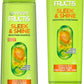 Garnier Fructis Sleek & Shine Shampoo (22 Fl Oz) + Conditioner (21 Fl Oz) Set for Frizzy, Dry Hair, Plant Keratin + Argan Oil (2 Items), 1 Kit (Packaging May Vary)