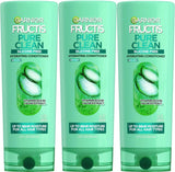 Garnier Fructis Pure Clean Hydrating Conditioner, 12 Fl Oz, 3 Count (Packaging May Vary)