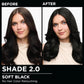 Garnier Olia Hair Color, Ammonia-Free Permanent Hair Dye, Oil-Powered Formula for 100% Gray Coverage and 3x Shinier Hair, Vegan & Cruelty Free, 2.0 Soft Black, 2 Count