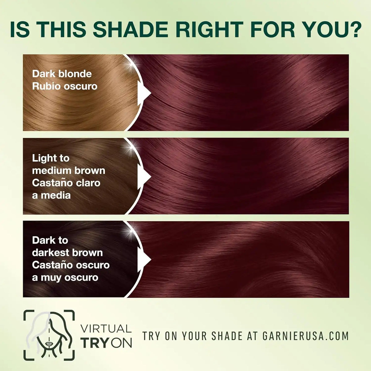 Garnier Nutrisse Ultra Crème Hair Color, Permanent Hair Dye with 100% Gray Coverage, Vegan & Cruelty-Free, 56 Rich Auburn (Sangria), 2 Count
