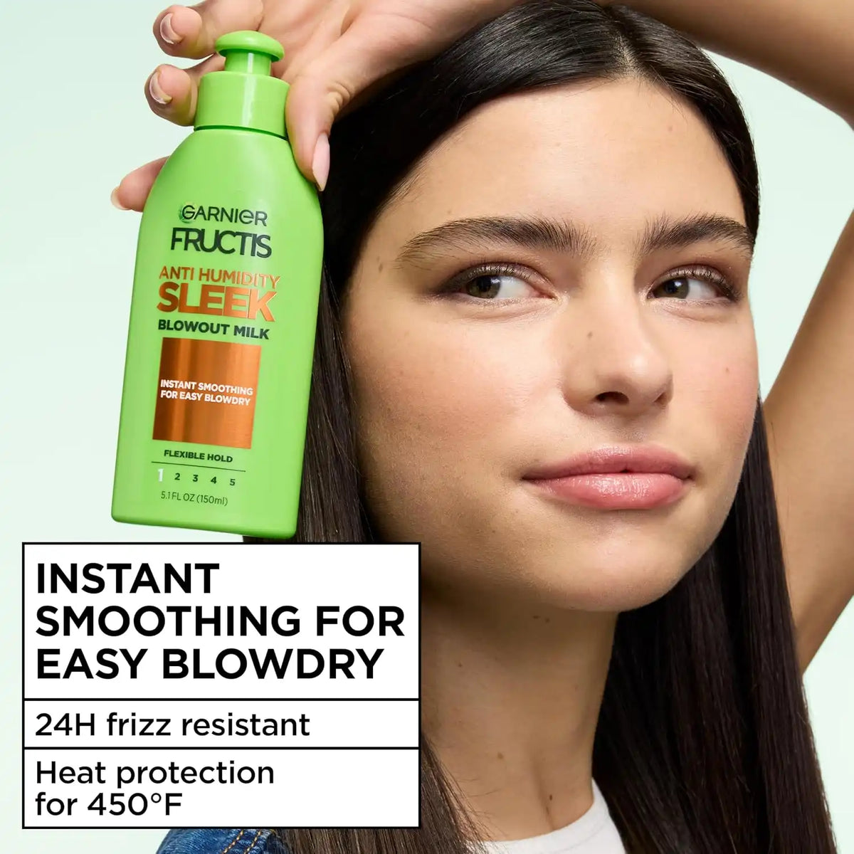 Garnier Hair Care Fructis Style Anti-Humidity Smoothing Milk, 3 Count
