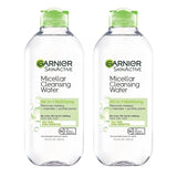 Garnier Micellar Water for Oily Skin, Facial Cleanser & Makeup Remover, Mattifying, For All Skin Types, Vegan, Cruelty Free, 13.5 Fl Oz (400mL), 2 Count