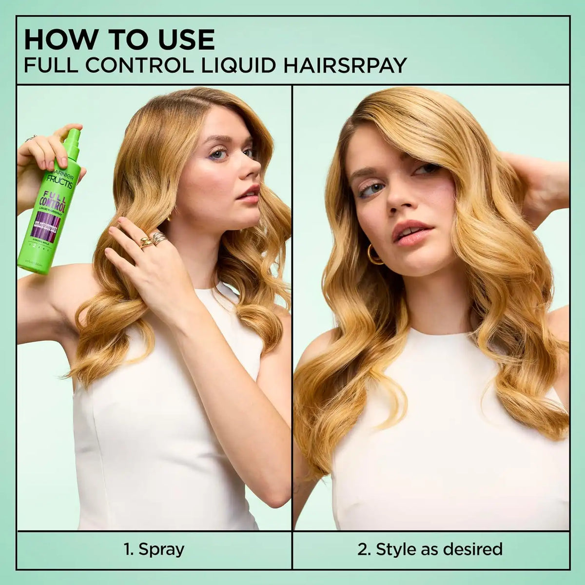 Garnier Fructis Full Control Hairspray, 24-HR Extra Strong Hold, 8.5 oz