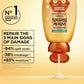 Garnier Whole Blends Honey Treasures Repairing Shampoo, Conditioner + Miracle Nectar Leave-In Set for Dry, Damaged Hair (3 Items), 1 Kit (Packaging May Vary)