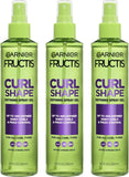 Garnier Fructis Style Curl Shape Defining Spray Gel for No Frizz, 8.5 Fl Oz, 3 Count (Packaging May Vary)