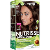 Garnier Nutrisse Ultra Crème Hair Color, 413 Bronze Brown, 1 Count