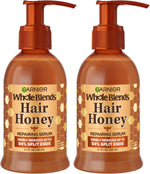 Garnier Whole Blends Honey Treasures Hair Honey Repairing Serum for Long, Damaged Hair, 5.1 Fl Oz, 2-Count (Packaging May Vary)