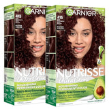 Garnier Nutrisse Ultra Crème Hair Color, 415 Soft Mahogany Dark Brown, 2 Ct