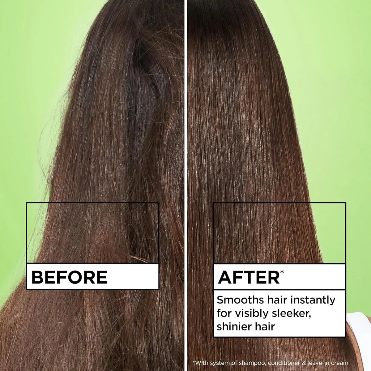 Garnier Fructis Sleek & Shine Leave-In Conditioning Cream for Frizzy Dry Hair 10.2 Fl Oz 1 Count | for Frizzy, Plant Keratin, Argan Oil, Packaging May Vary