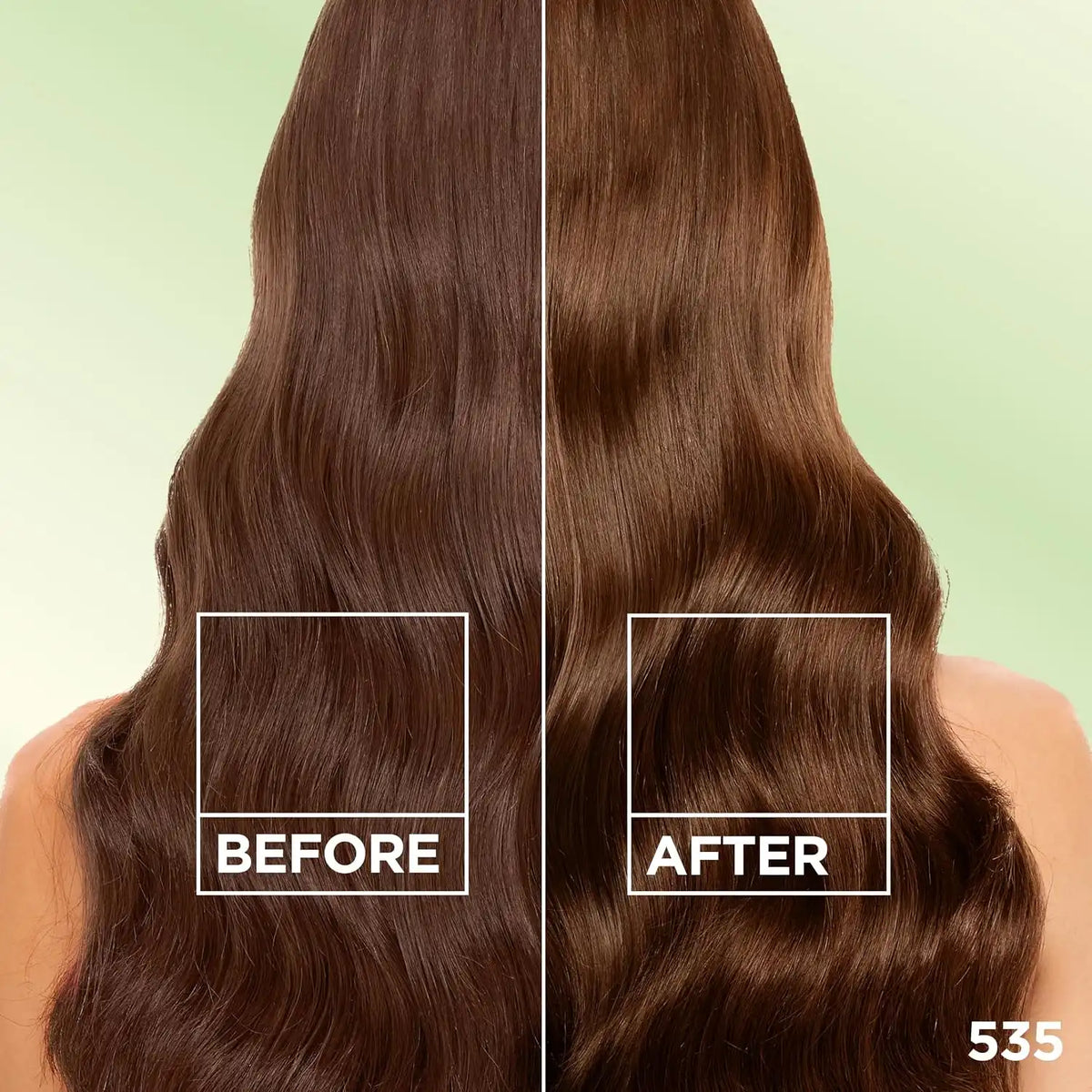 Garnier Nutrisse Ultra Crème Hair Color, Permanent Hair Dye with 100% Gray Coverage, Vegan & Cruelty-Free, 535 Medium Gold Mahogany Brown (Chocolate Caramel), 2 Count