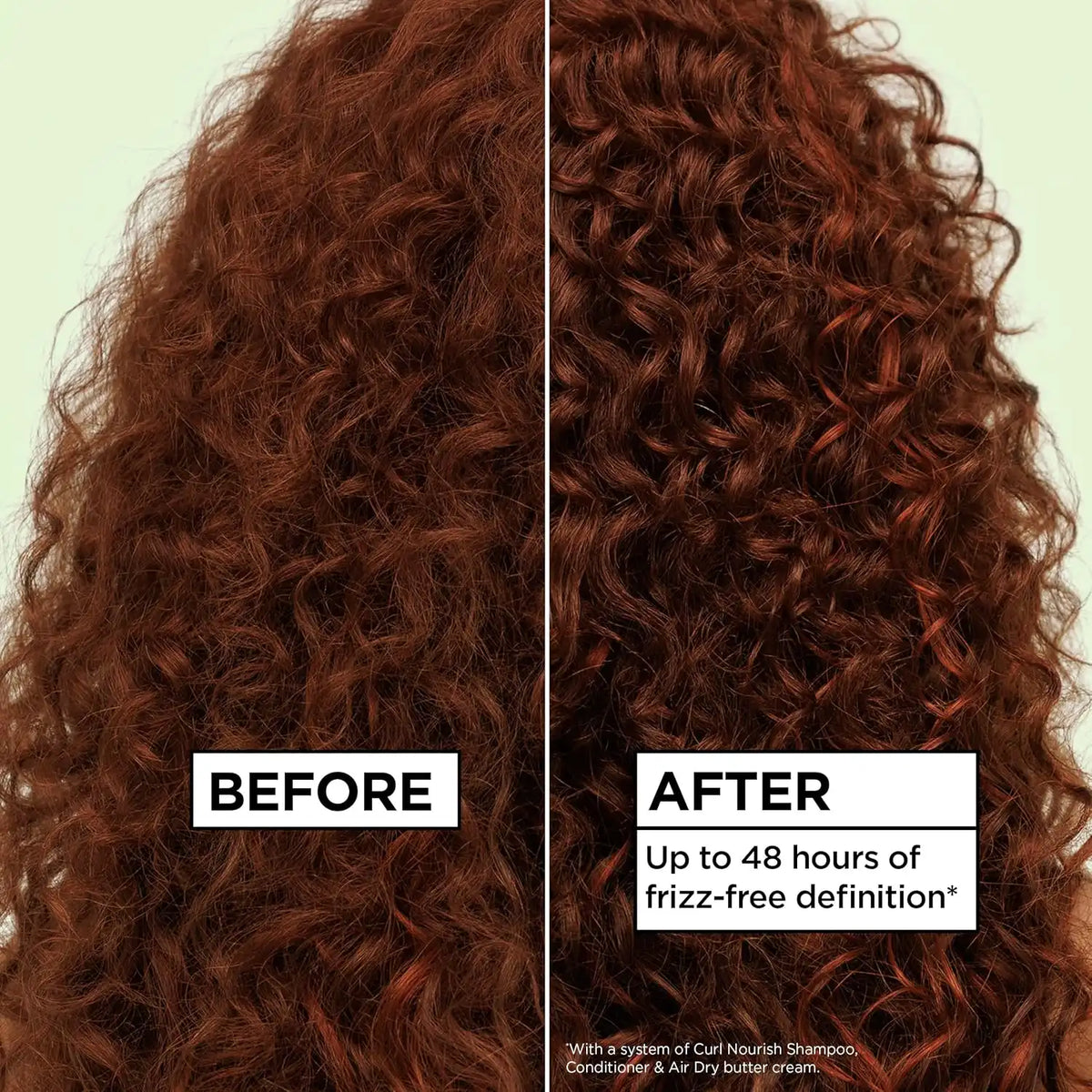 Garnier Fructis Curl Nourish Moisturizing Shampoo for Curly Hair, Plant Protein and Coconut Oil Formula, Up to 48HR of Curl Definition, Sulfate Free & Vegan, 22 Fl Oz, 2 Count (Packaging May Vary)