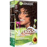 Garnier Nutrisse Ultra Crème Hair Color, 33 Darkest Golden Brown, 1 Count