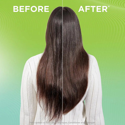 Garnier Fructis Pure Clean Purifying Shampoo, Hydrating Conditioner, and Detangler + Air Dry Spray Set (3 Items), 1 Kit (Packaging May Vary)